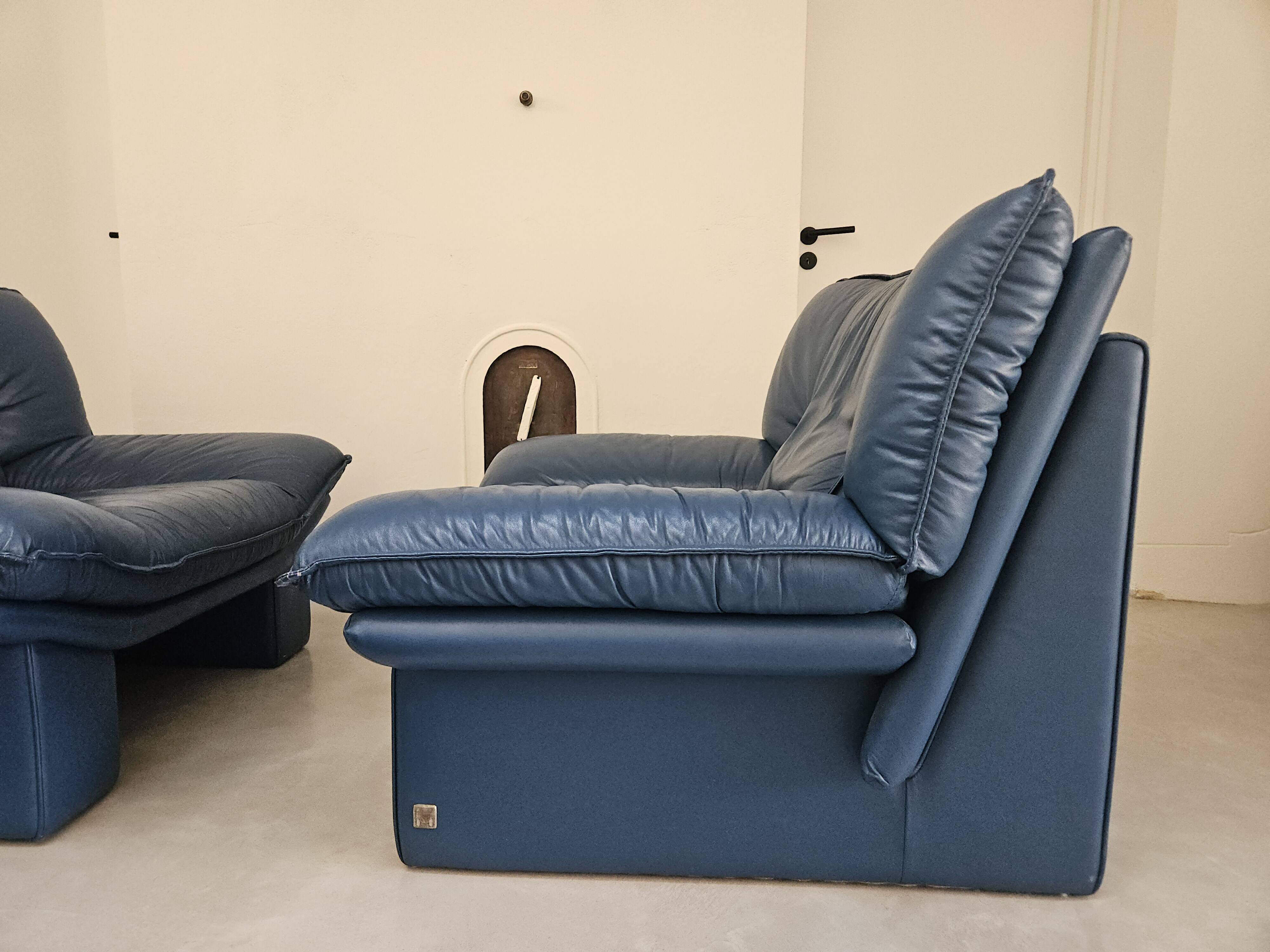 Paire de fauteuils, Nicoletti Salotti, 1980, Italie