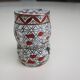 Tall cloisonné enamel box decorated with birds