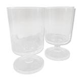 Stemmed glasses 70s crystal water