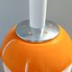 Space Age Orange and White Opaline Glass Pendant, Italy
