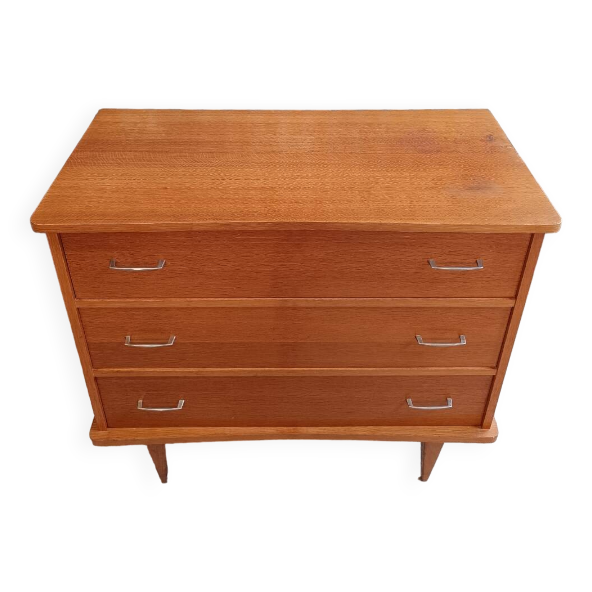 Scandinavian chest of drawers with compass feet