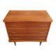 Scandinavian chest of drawers with compass feet
