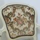 Pair of armchairs in Louis XV style seat and embroidered fabric back