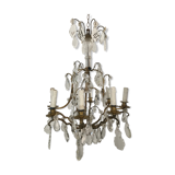 8-arm golden bronze chandelier