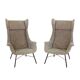 Vintage wingback lounge armchair by Miroslav Navrátil for TON, 1960s