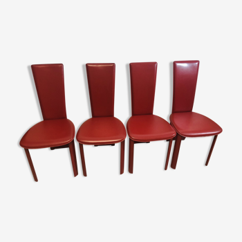 Chaises cancan rouges Roche Bobois