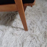 Vintage Scandinavian living room set in light wood