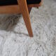 Vintage Scandinavian living room set in light wood