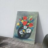 Tableau bouquet de fleurs peinture