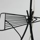 Lampadaire plissé des années 50 avec support.