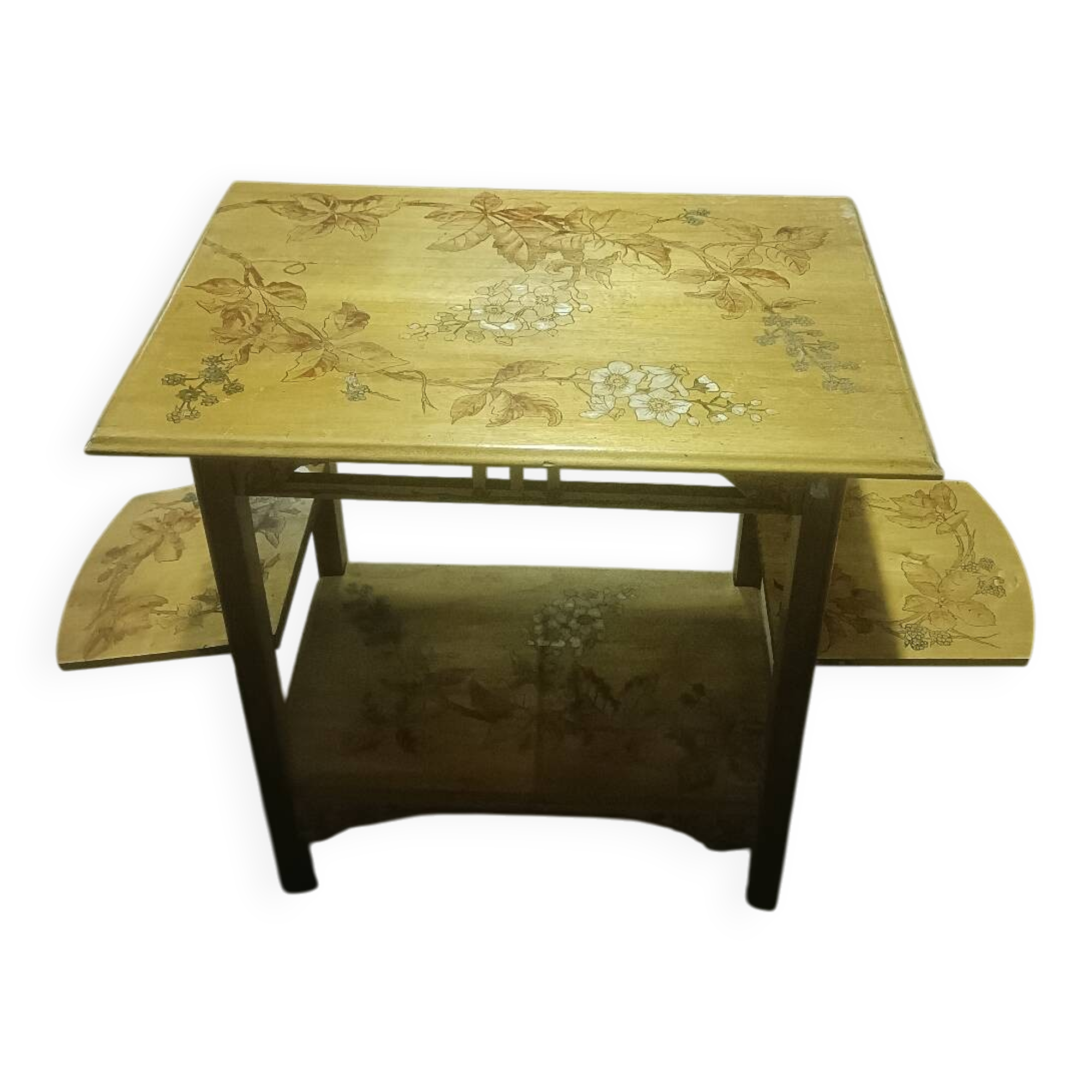Low table with shutters, circa 1900, Nancy school
