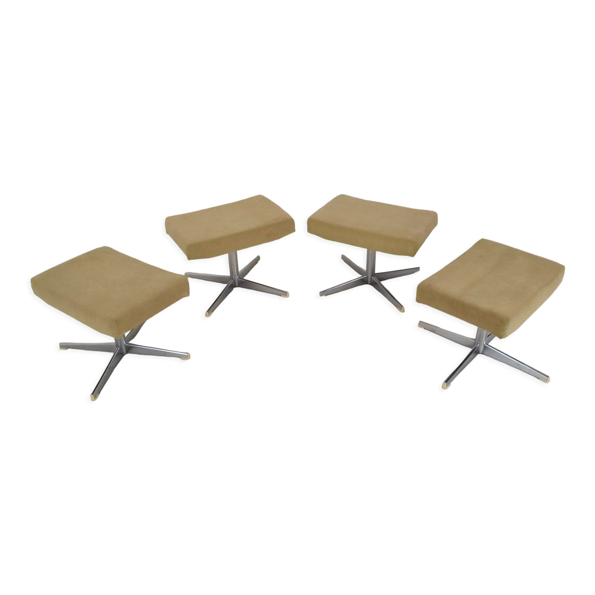 Set of Four Rotate Footstools 1970's