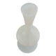 White opaline soliflore vase