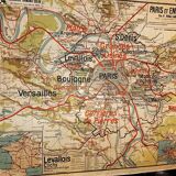 Map vidal lablache Paris