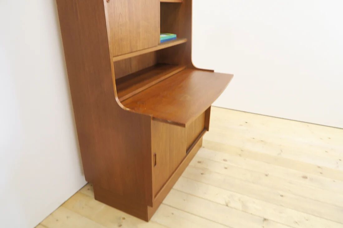 Teak bookshelf with storage unit, 1960s