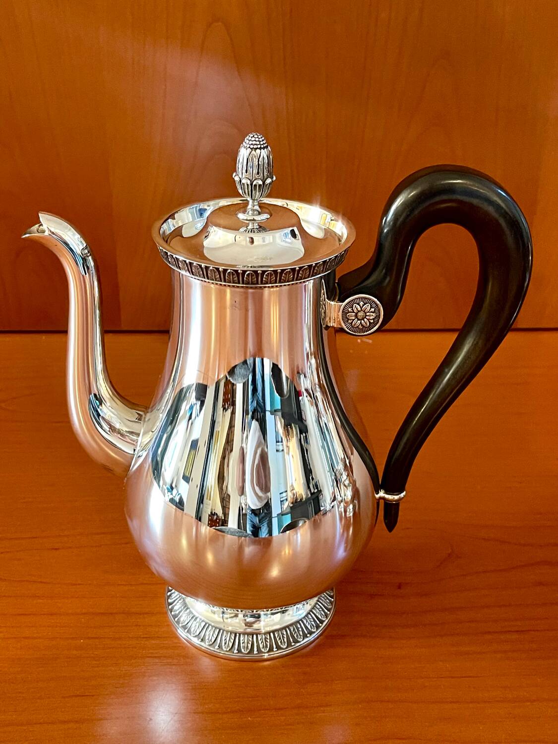 Christofle Malmaison 5-piece coffee and tea service with tray