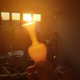 Pink vase type opaline