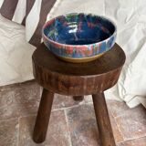 Bowl in painted terracotta