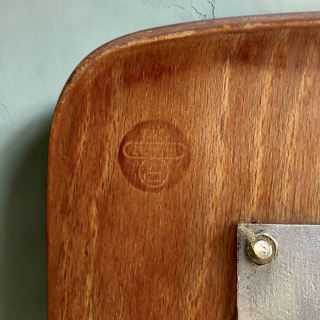 Vintage children's chair in moulded wood Pagholz – Smiley mini format chair