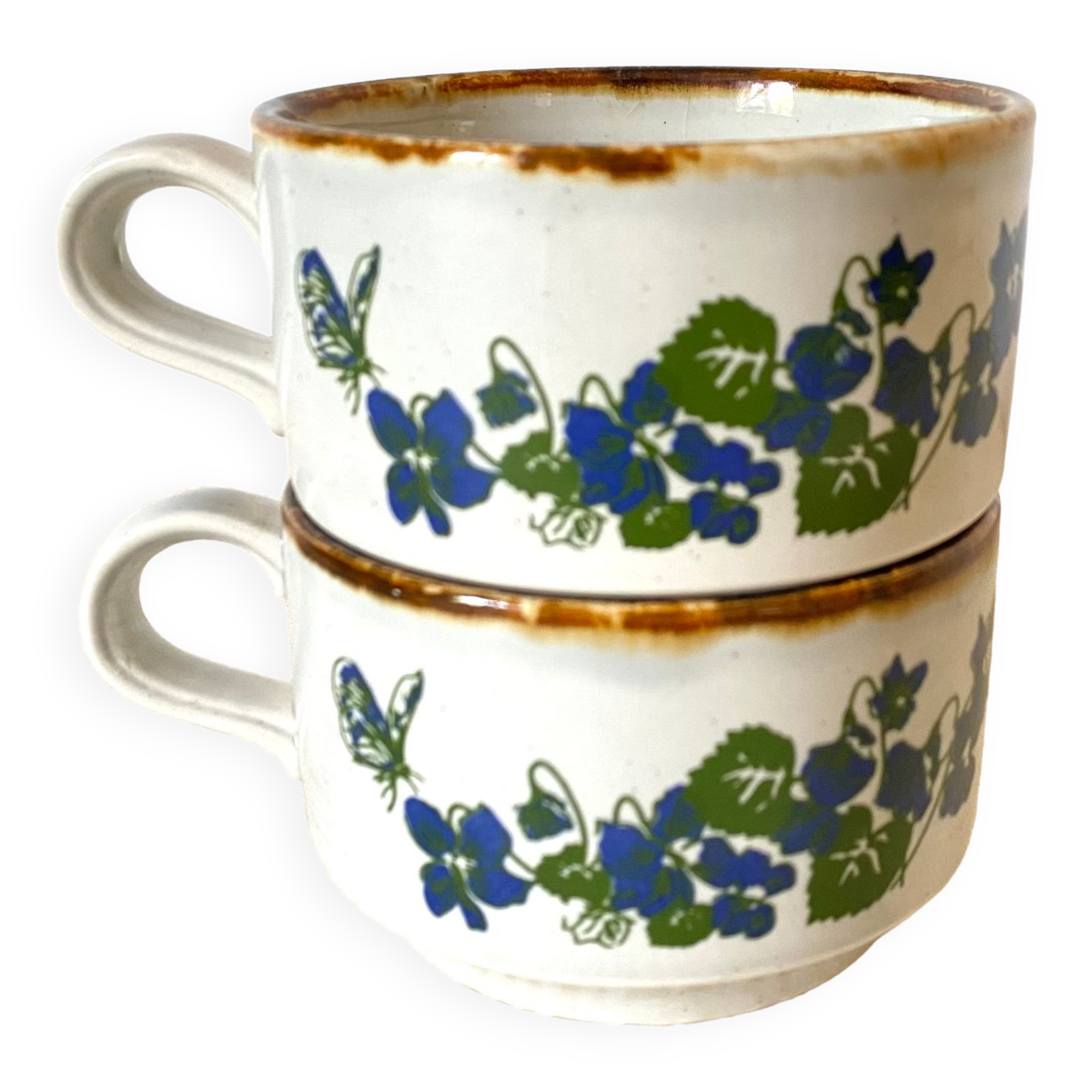 Tasses en grès vintage Made in England