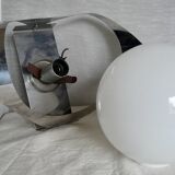 1970s aluminum eye-shaped design wall light