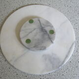 Cheese platter or vintage marble cake dish