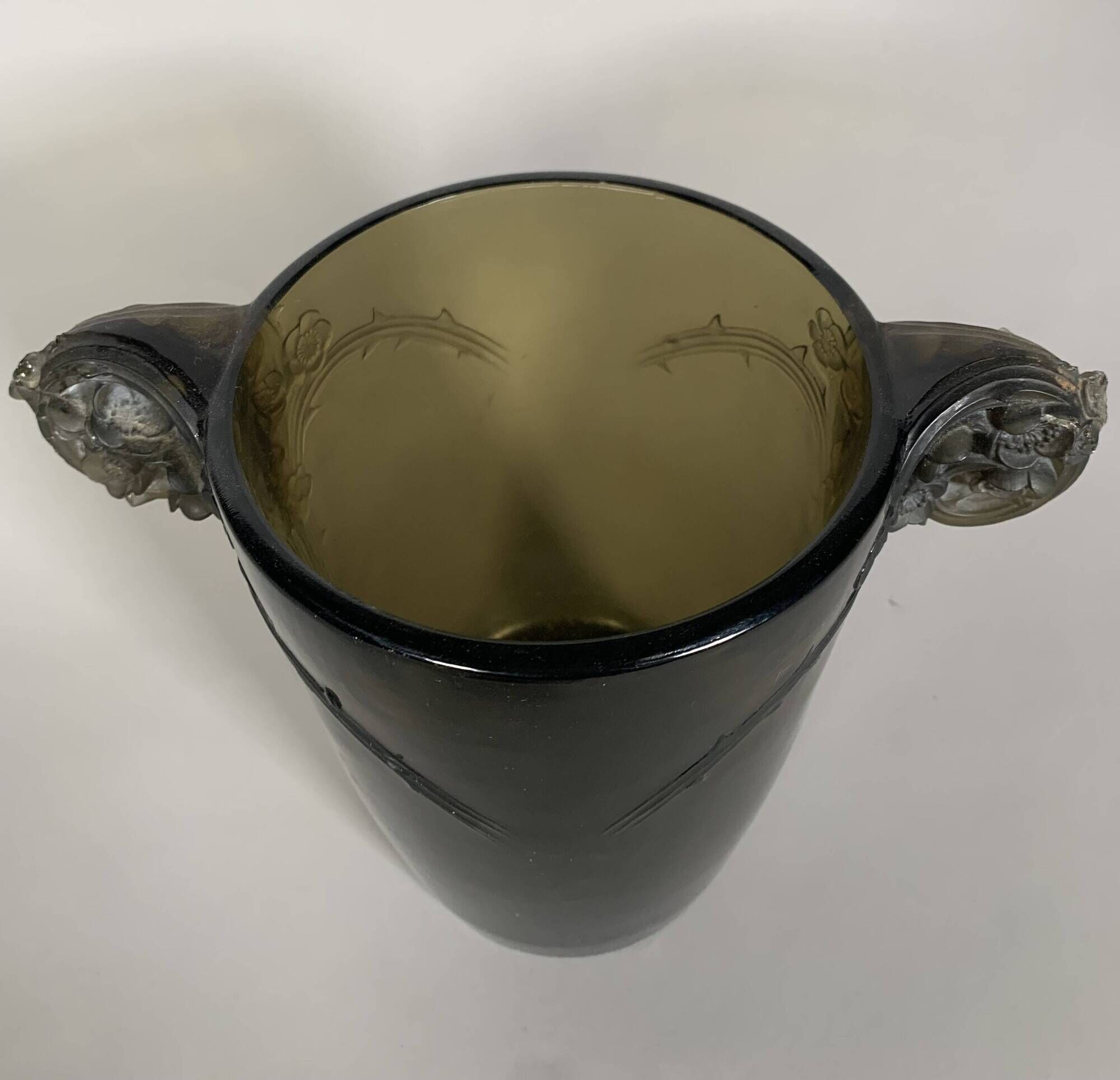 René Lalique (1860-1940) Vase "chamarande" (1926) Art Deco 20th Century