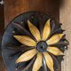 Floral metal ceiling light from the 70s/80s.