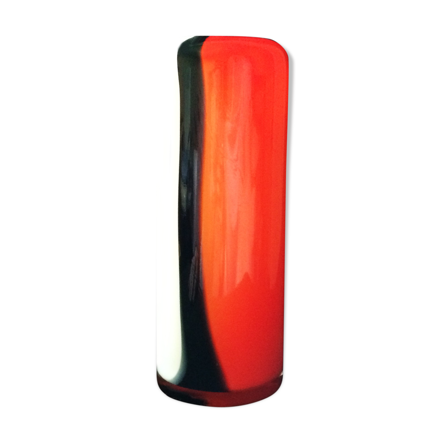 Red Italian Murano glass vase