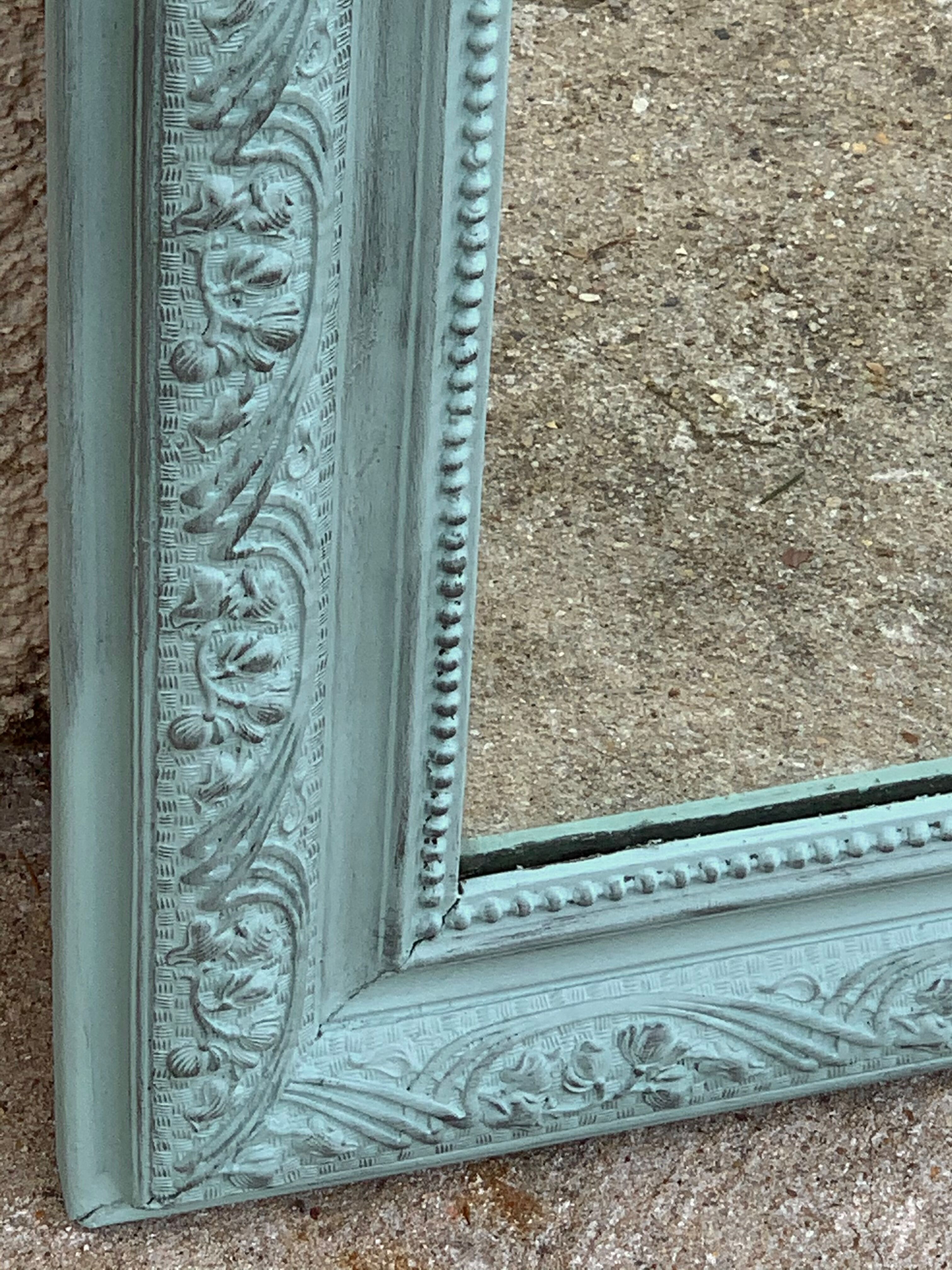Mirror Louis Philippe celadon 68x92
