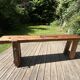 Restored antique carpenter's workbench in solid oak - 245 cm