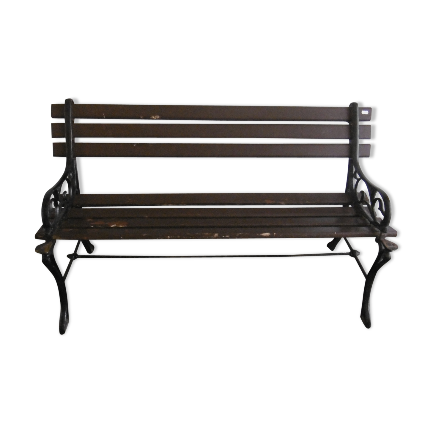 Old garden bench - wood and cast iron