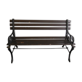 Old garden bench - wood and cast iron