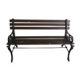 Old garden bench - wood and cast iron