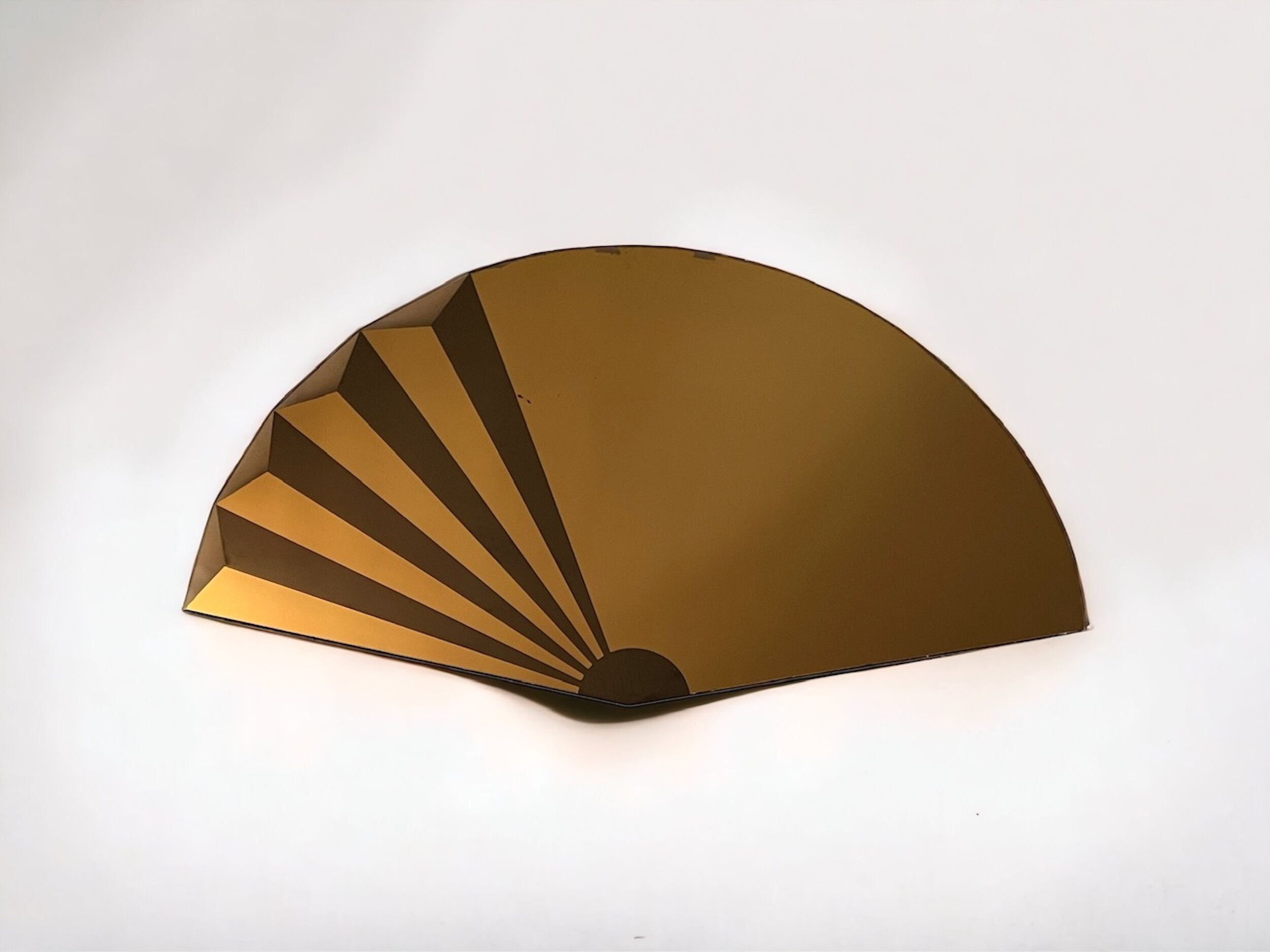 Miroir mural exclusif 'Ventaglio' de Giuseppe Raimondi pour Cristal Art Torino, années 80