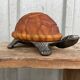 Lampe tortue bronze et pâte de verre