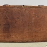 Massive ash chest and iron handles - mid-19th century