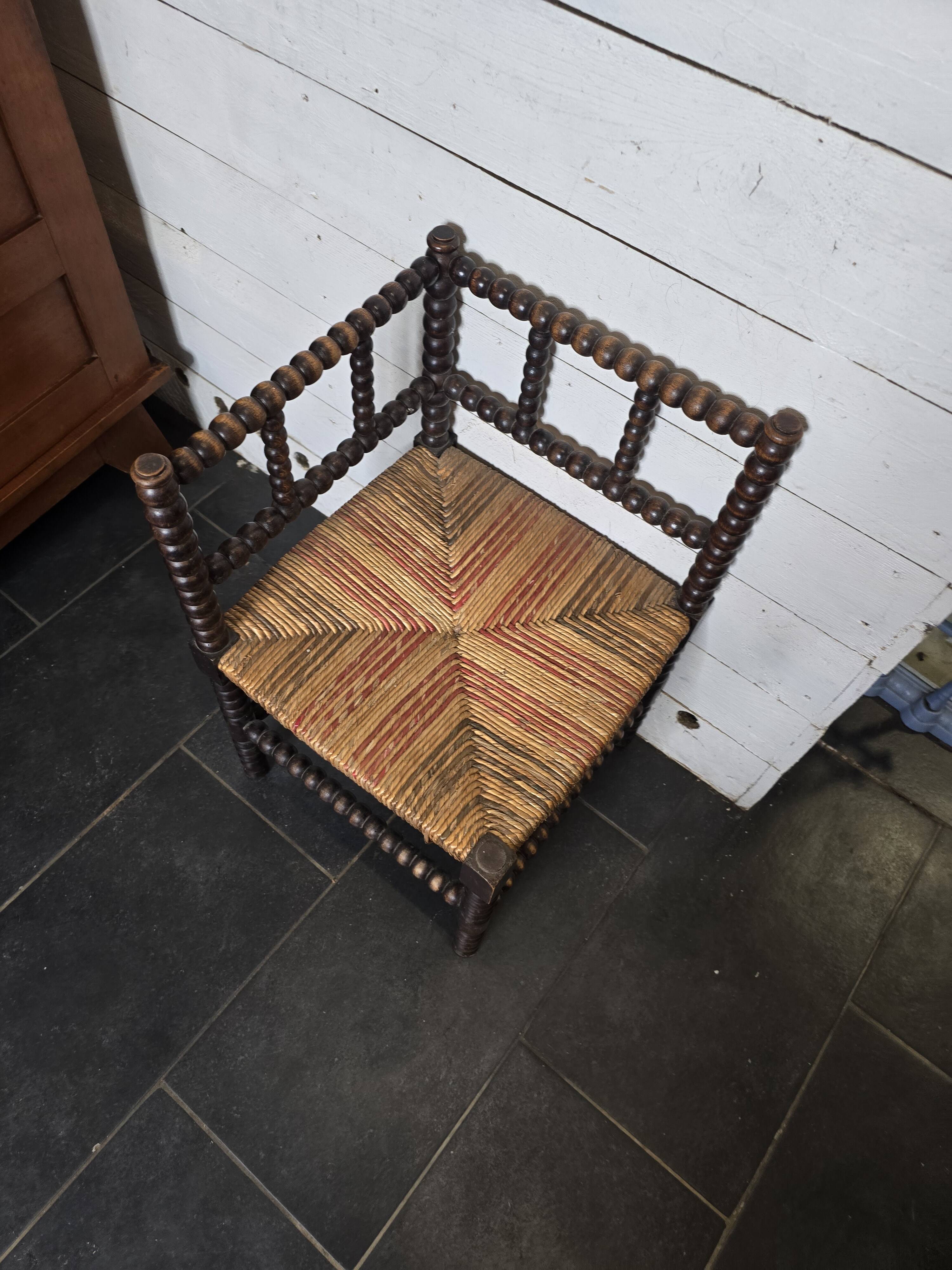 Fireplace corner armchair