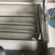 Aluminum wall coat rack with mirror and hat rack 50s