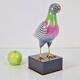 Italian Hand Painted Porcelain Pigeon by Giulia Mangani, 1970s
