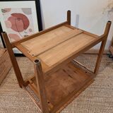 Art deco double top side table