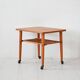 1950s coffee table on wheels