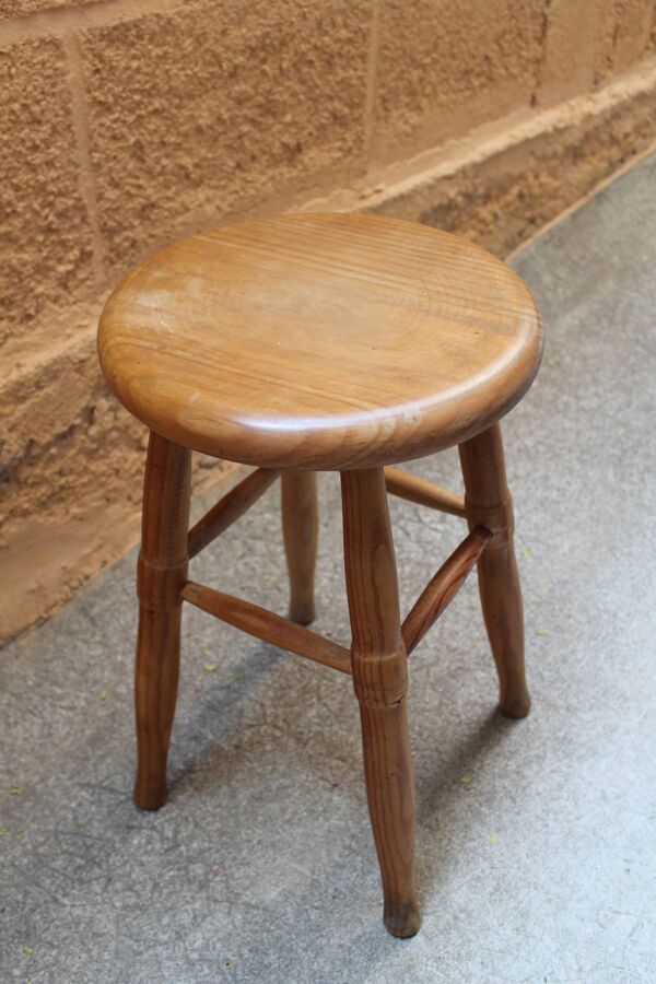 Tabouret en pin massif