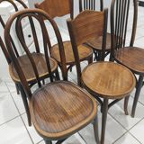 Suite of 6 chairs from Bistrot Baumann and Fischel 1920s