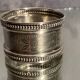 Solid silver napkin ring Minerva with Louis XVI style guilloché decoration