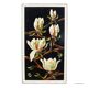Set of five vintage flower still life paintings.