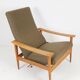 Fauteuil Danois Vintage Ajustable | fauteuil relax vert
