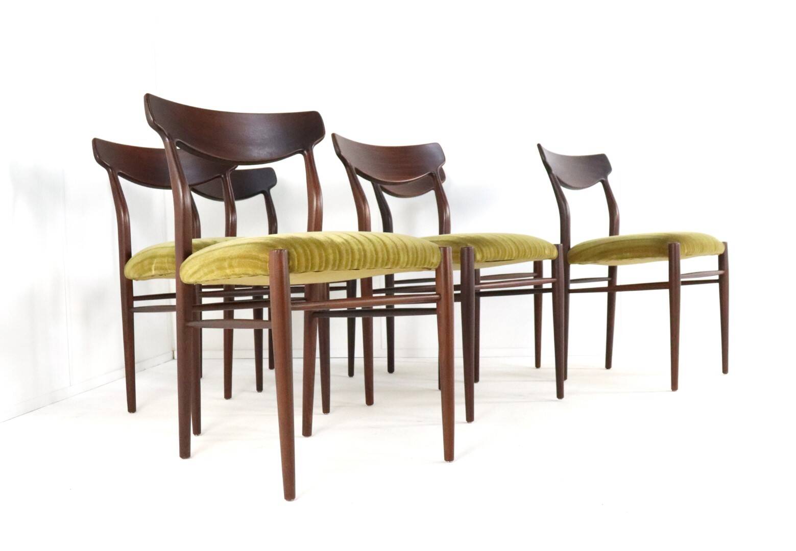 Set of 6 Lübke Otto Pollak mid centiry chairs 'Aldersbach'