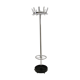 Porte-manteau en chrome vintage avec porte-parapluie en fonte