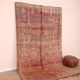 Vintage Moroccan Wool Rug 169 x 280 cm, Berber Handmade Rug Bohemian Style